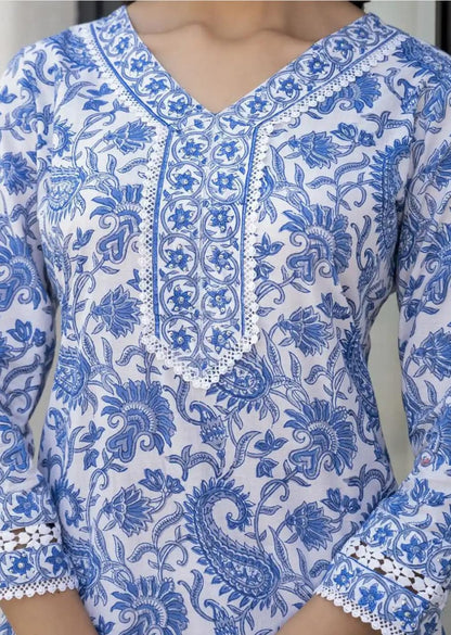 Cobalt Paisley Set - 1