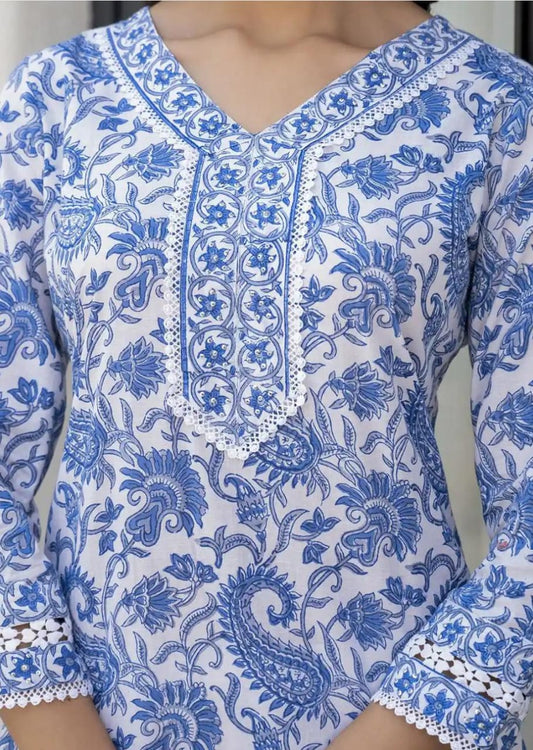 Cobalt Paisley Set - 1
