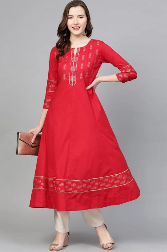Ruby Flared Kurti - 1