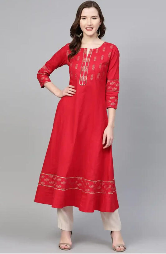 Ruby Flared Kurti - 2