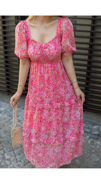 Pink Bloom Dress - 1