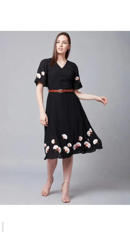Black Shirt Dress - 1