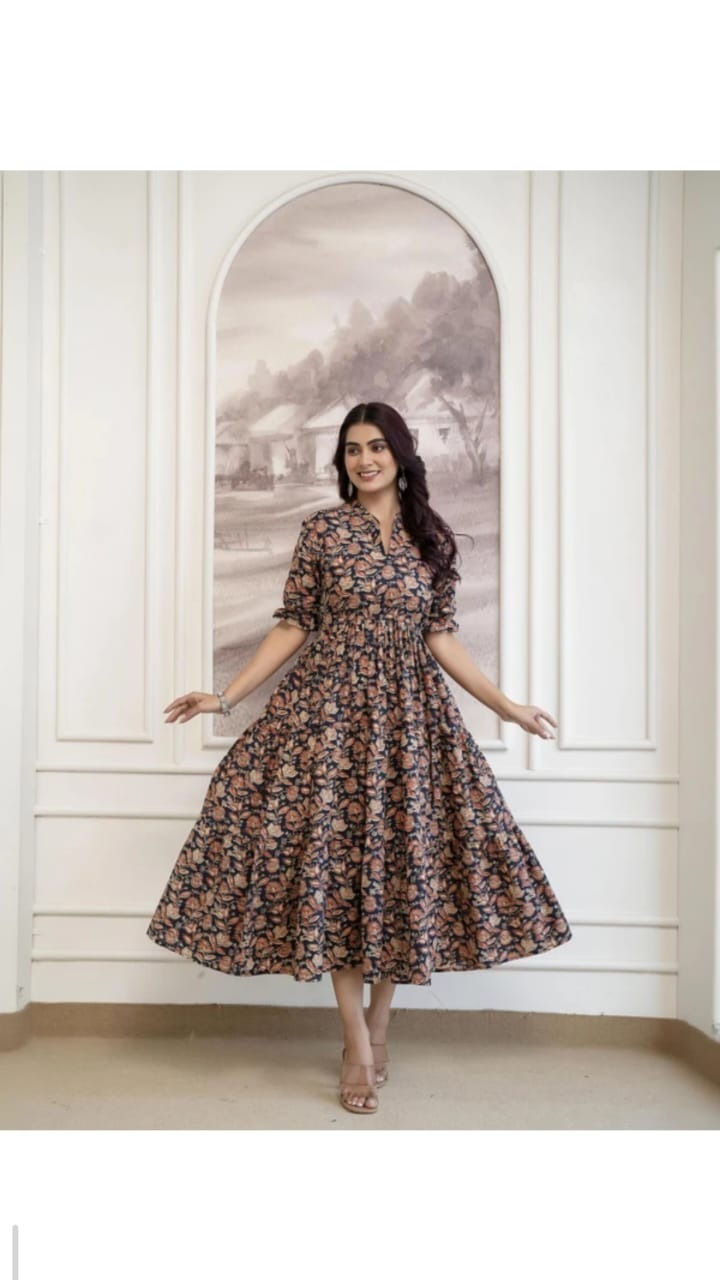 Midnight Floral Dress - 2