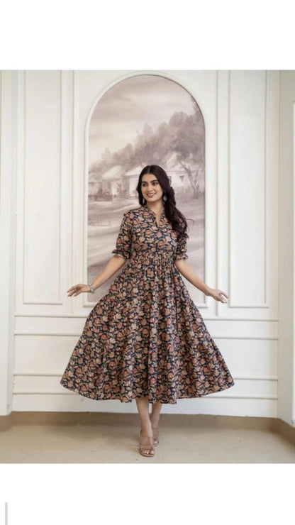 Midnight Floral Dress - 2